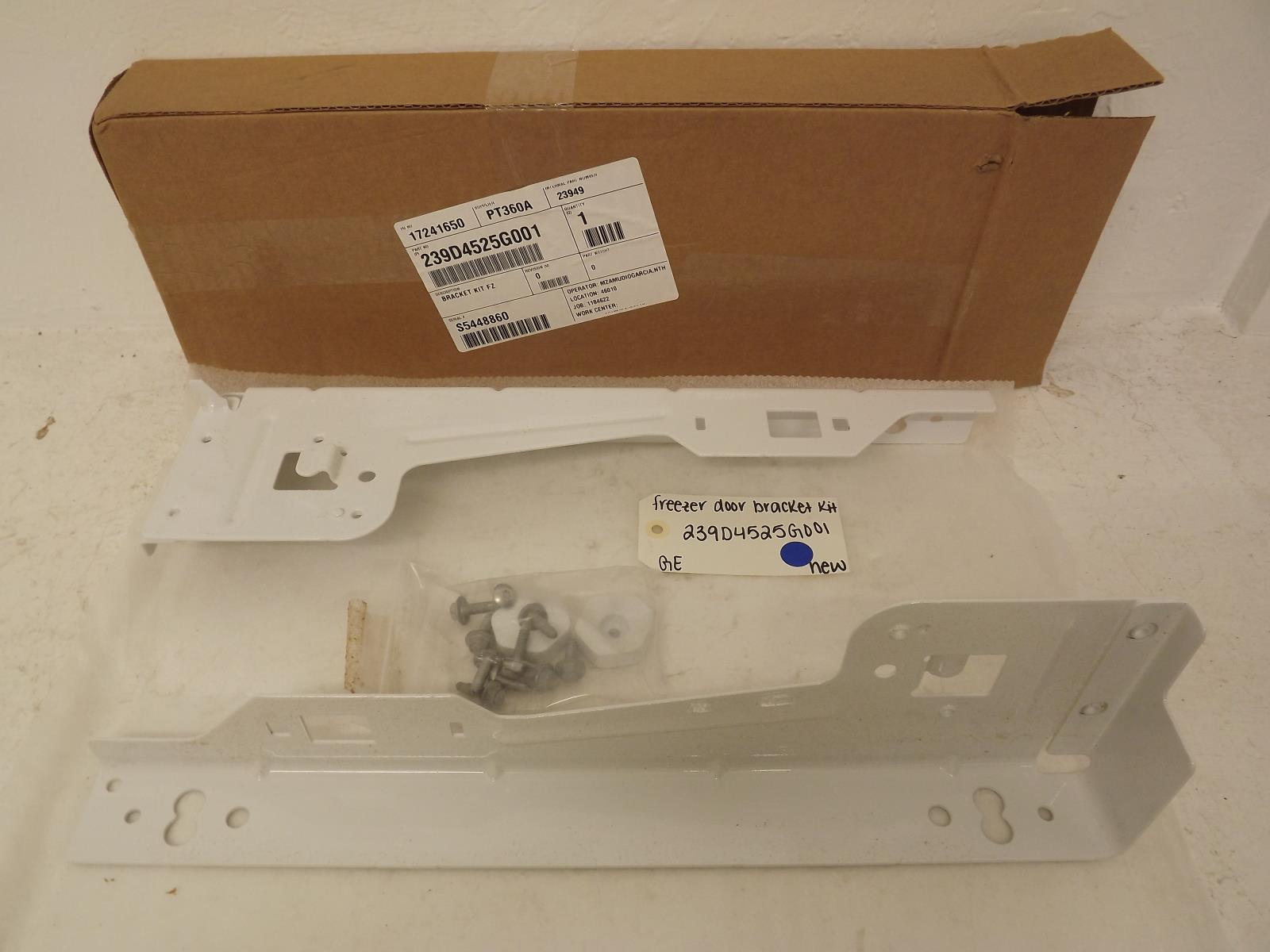 GE Freezer 239D4525G001 Door Bracket Kit New GE Freezer 239D4525G001 Door Bracket Kit New